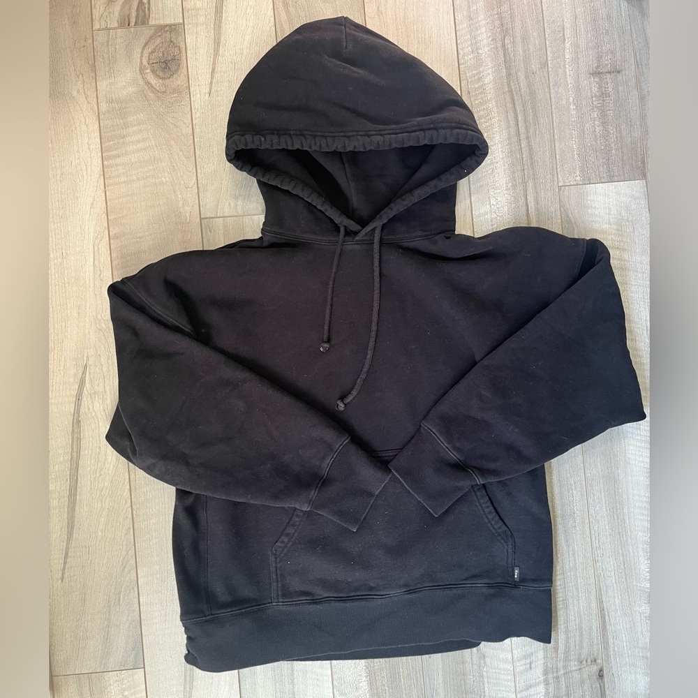 TNA Classic Black Hoodie With Side Scrunch